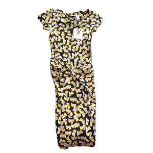 NWT DVF Diane Von Furstenberg Longuette Silk Rika Dress Berry Fields